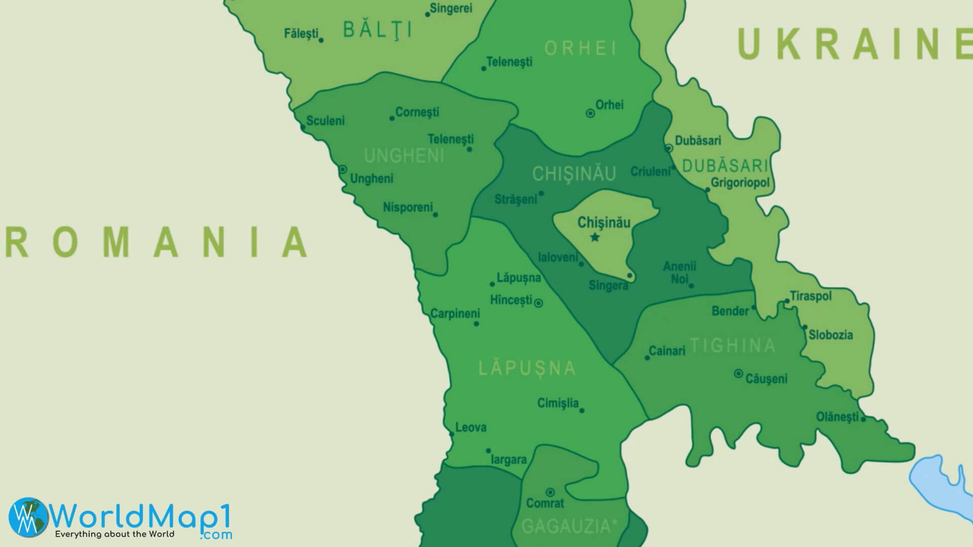 Moldova Ethnicity Map